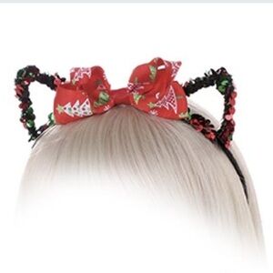 Christmas Cat Ear Headband, NWT